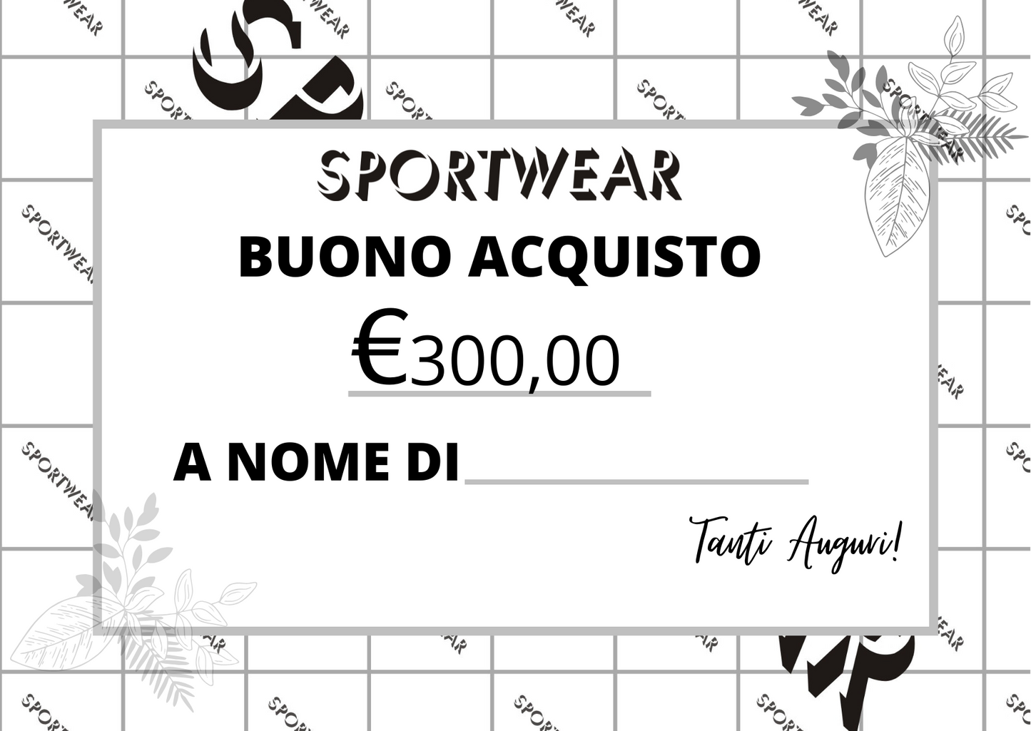 BUONO REGALO SPORTWEAR
