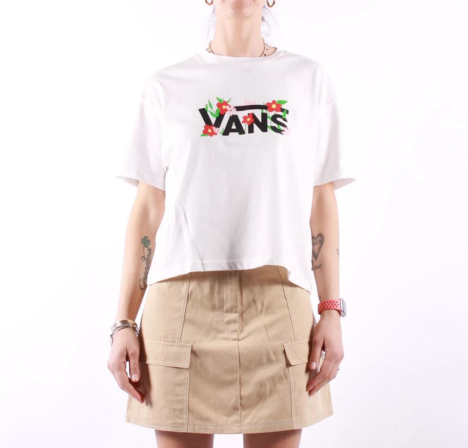 T-Shirt crop Fleurs
