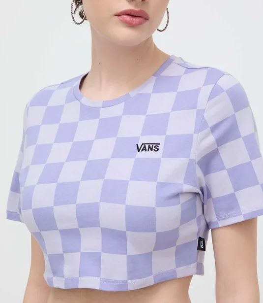 T-Shirt Crop Checker Crew