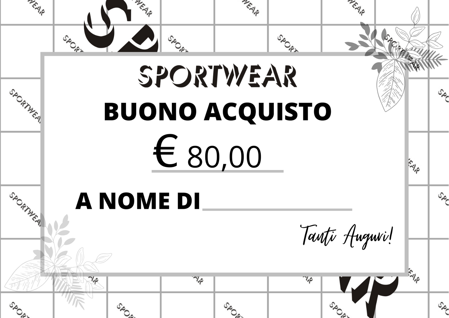BUONO REGALO SPORTWEAR